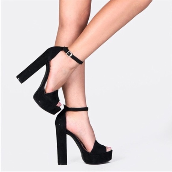 6 inch block heels